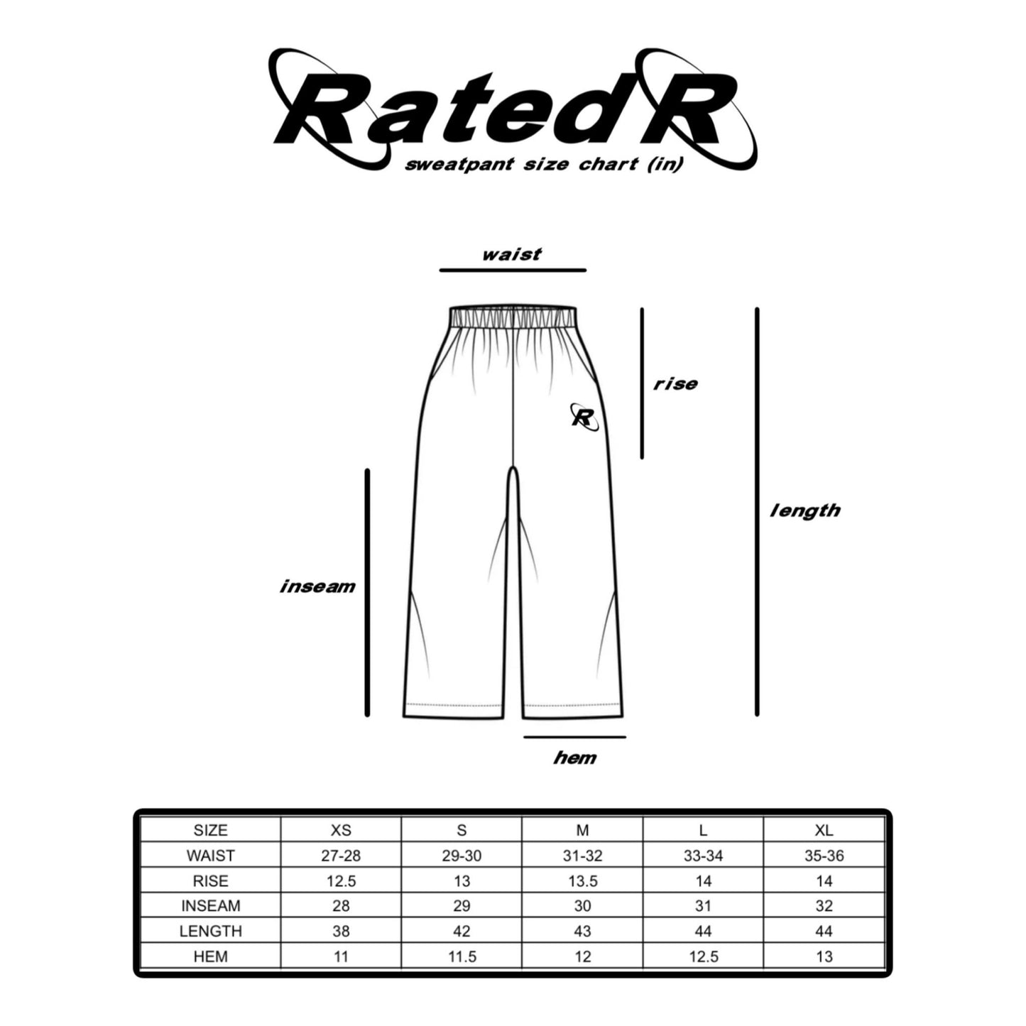 Rated R Embroidered Wide Leg Sweatpant - Heather Grey