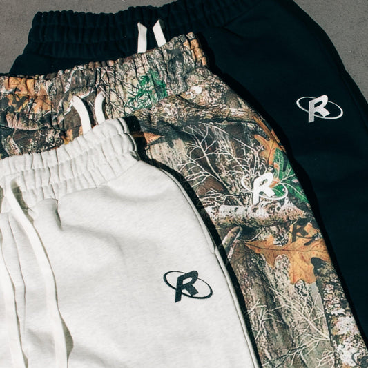 Rated R Embroidered Wide Leg Sweatpant - Bootleg Camo