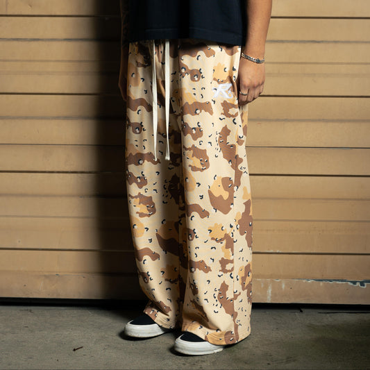 Rated R Embroidered Wide Leg Sweatpant - Dune Camo
